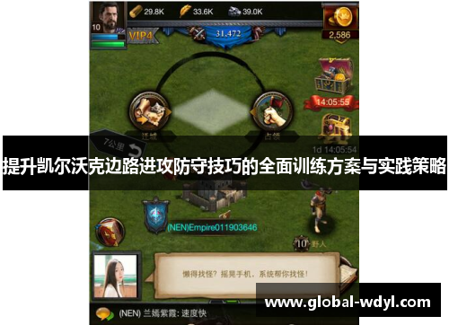 提升凯尔沃克边路进攻防守技巧的全面训练方案与实践策略