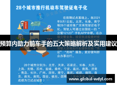 预算内助力前车手的五大策略解析及实用建议