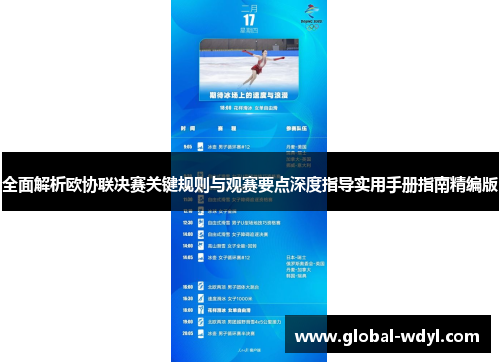 全面解析欧协联决赛关键规则与观赛要点深度指导实用手册指南精编版